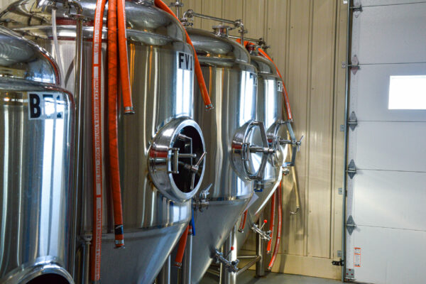 Inside the brewhouse at Great Valley Farm